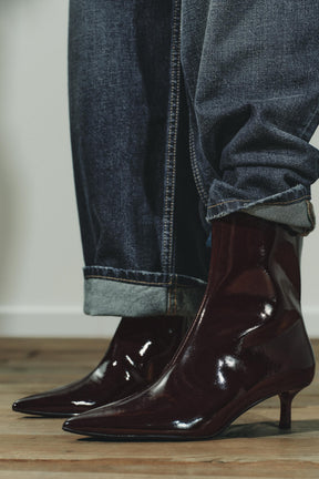 Kitten heel ankle boots