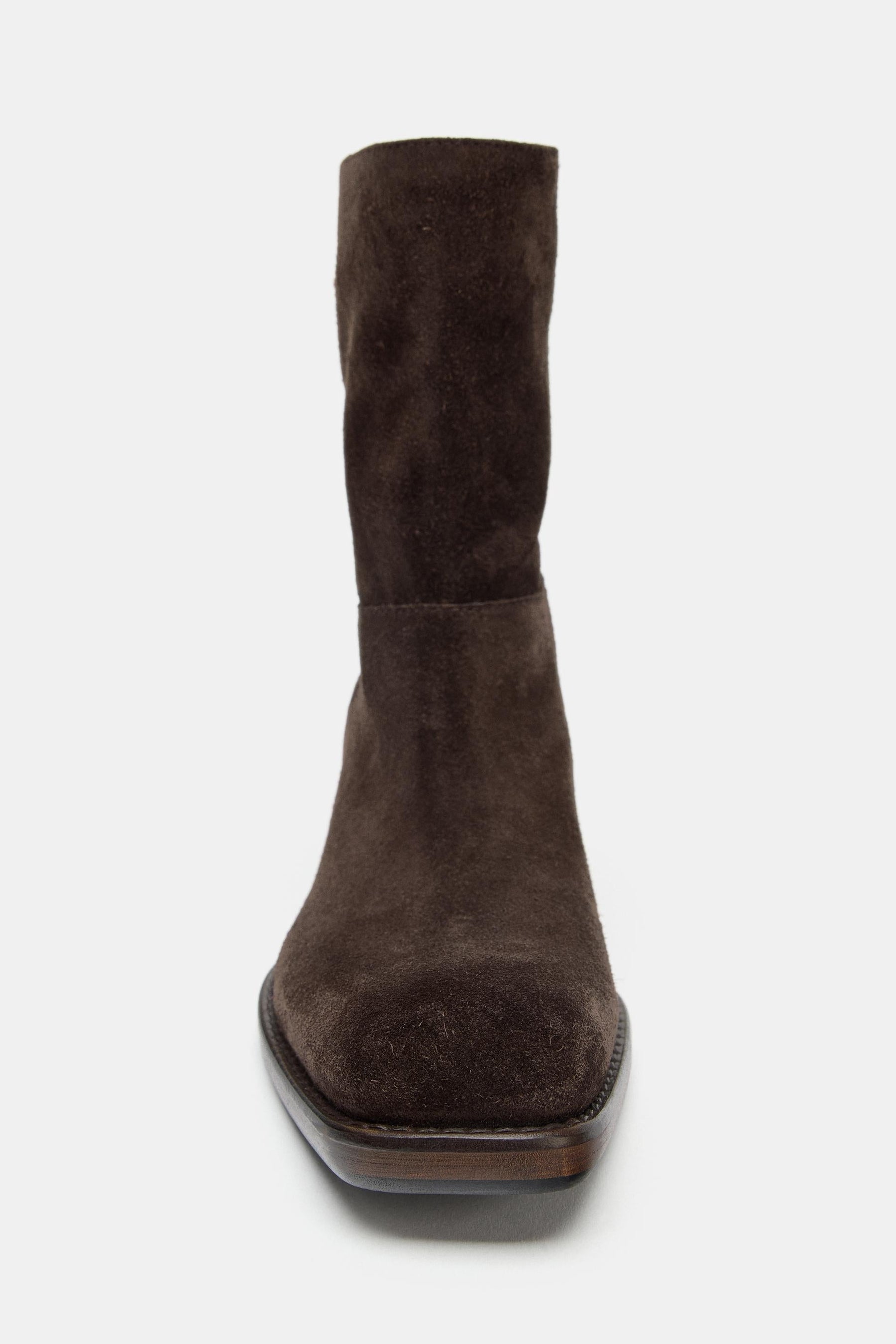 Suede Heeled Ankle Boots