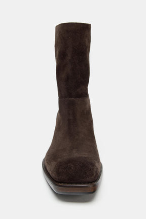 Suede Heeled Ankle Boots