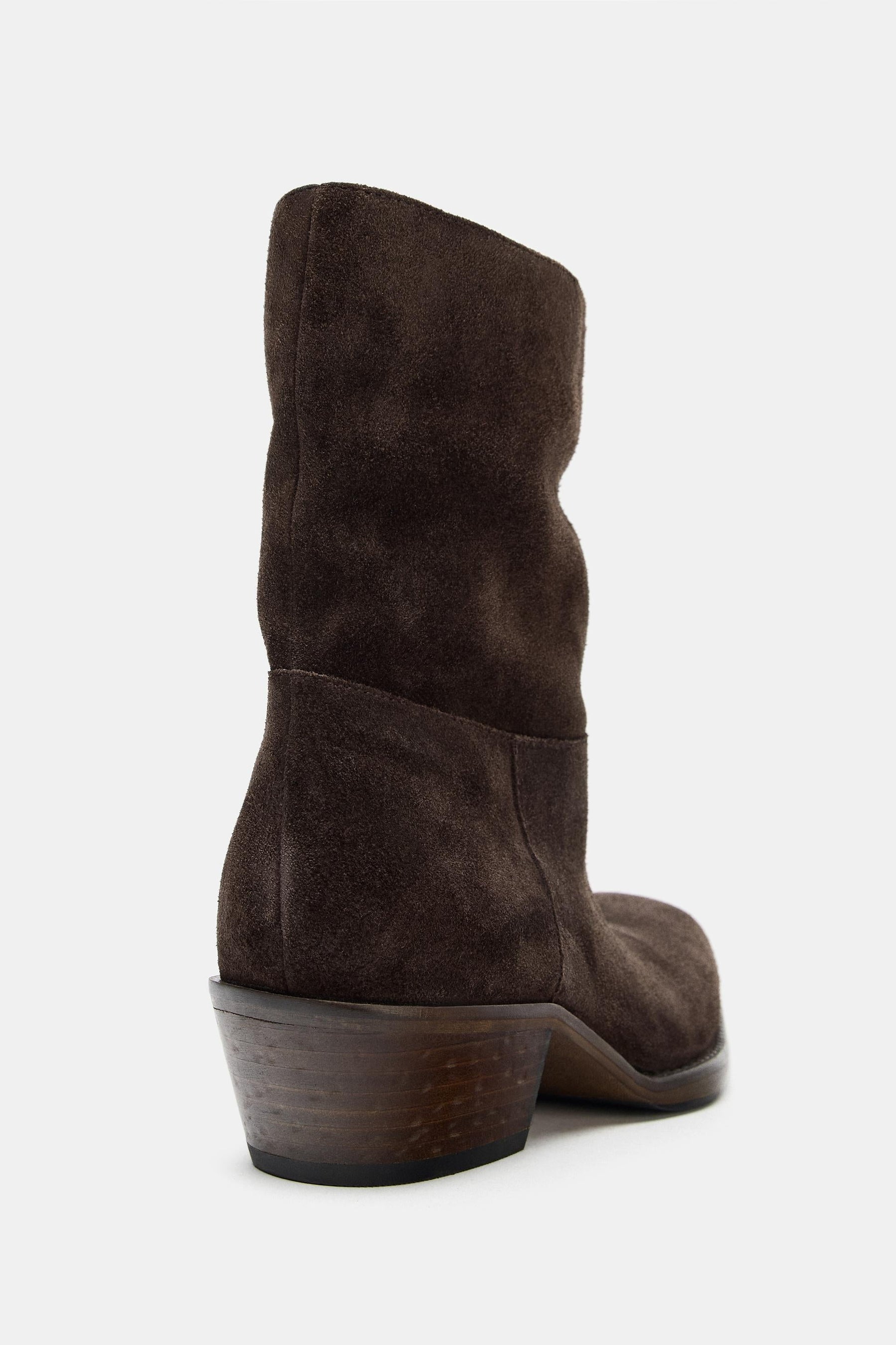 Suede Heeled Ankle Boots