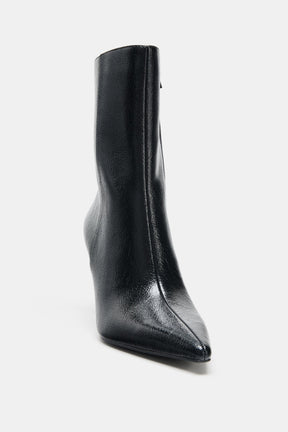 Crackled Ankle Boots