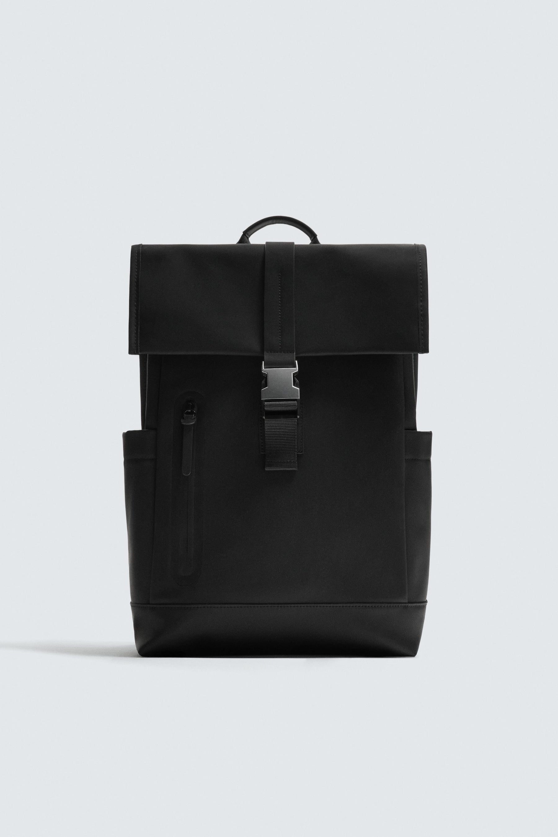 RUBBERISED BACKPACK WITH FLAP - Image 3