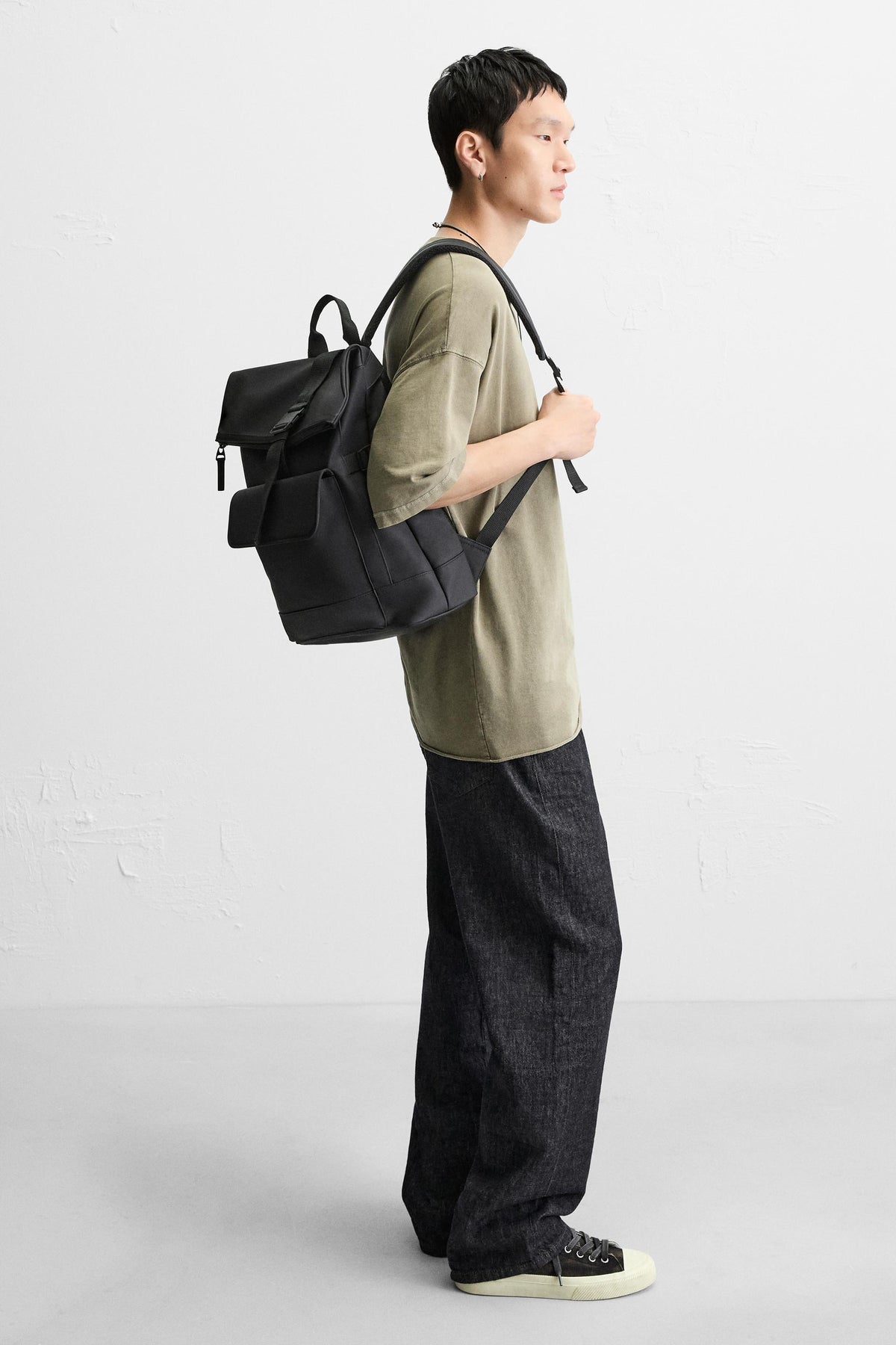 RUBBERISED FLAP BACKPACK - Image 2