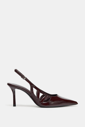 Patent-effect high heels