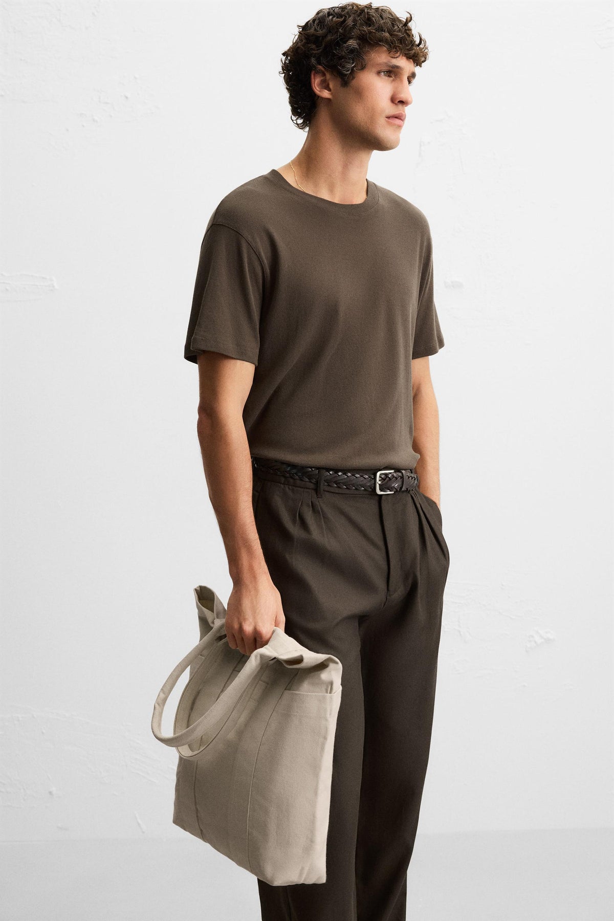 WOVEN SHOPPER BAG