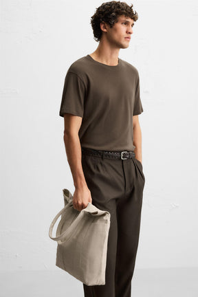 WOVEN SHOPPER BAG