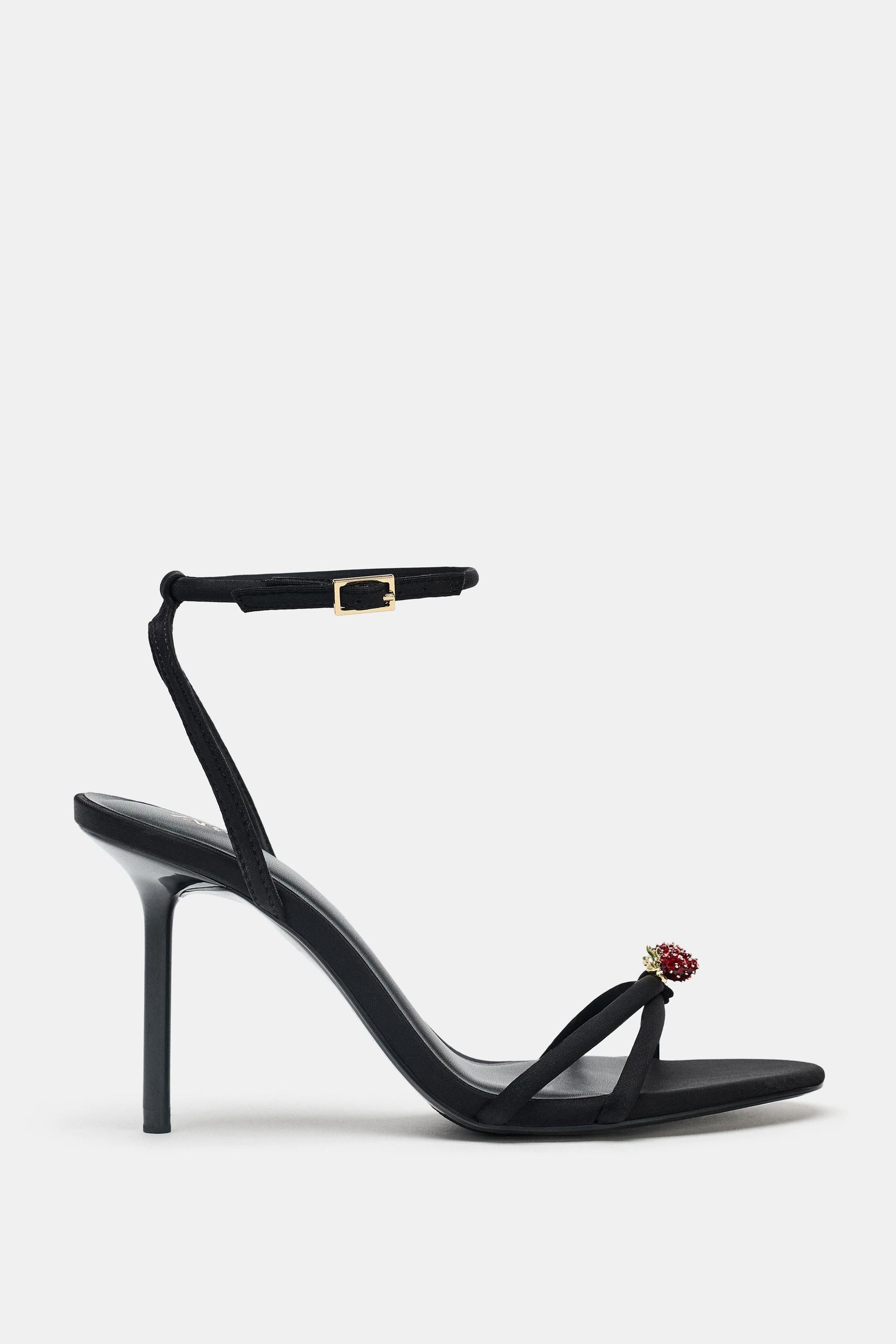 BEADED CROSSOVER SANDALS