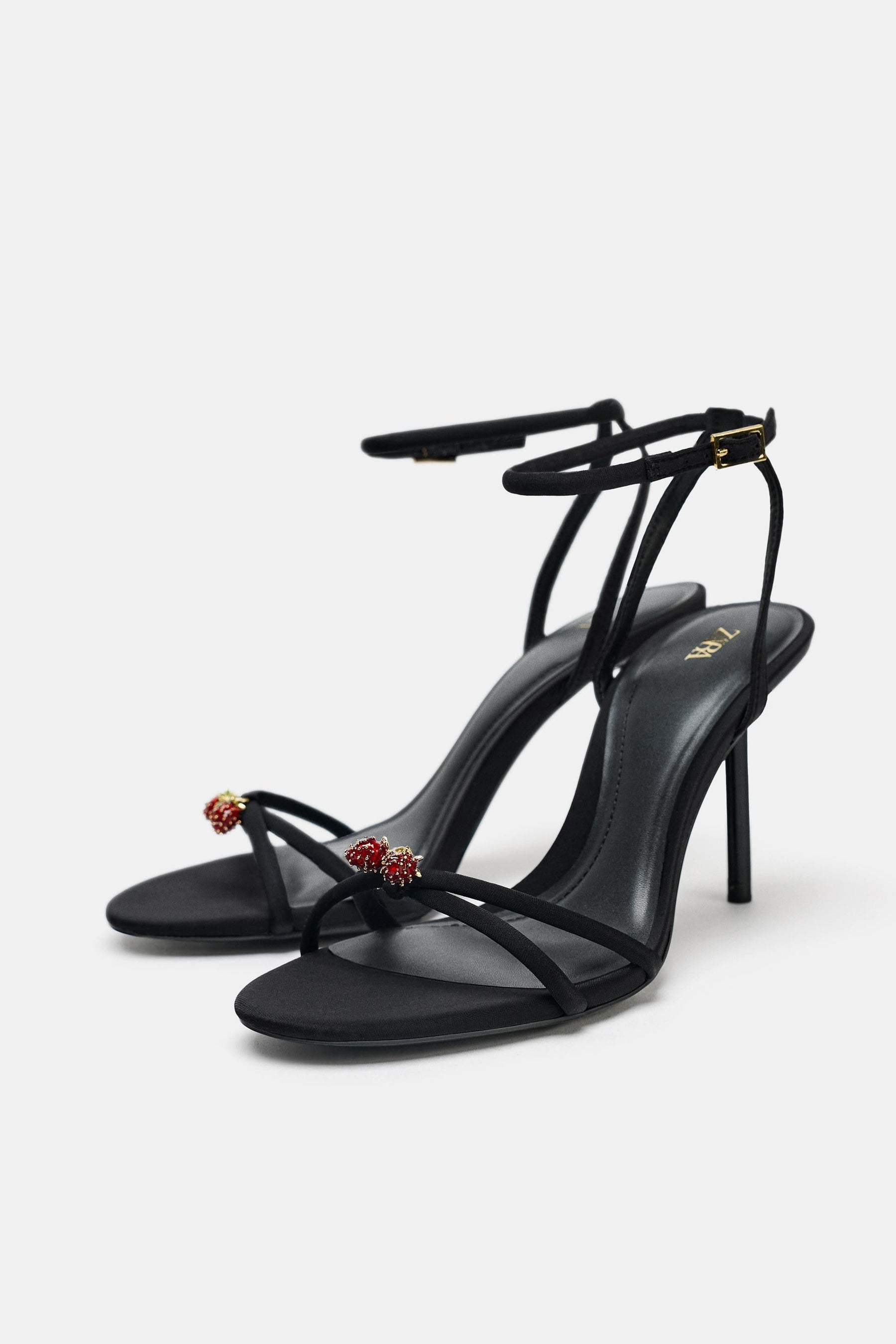 BEADED CROSSOVER SANDALS