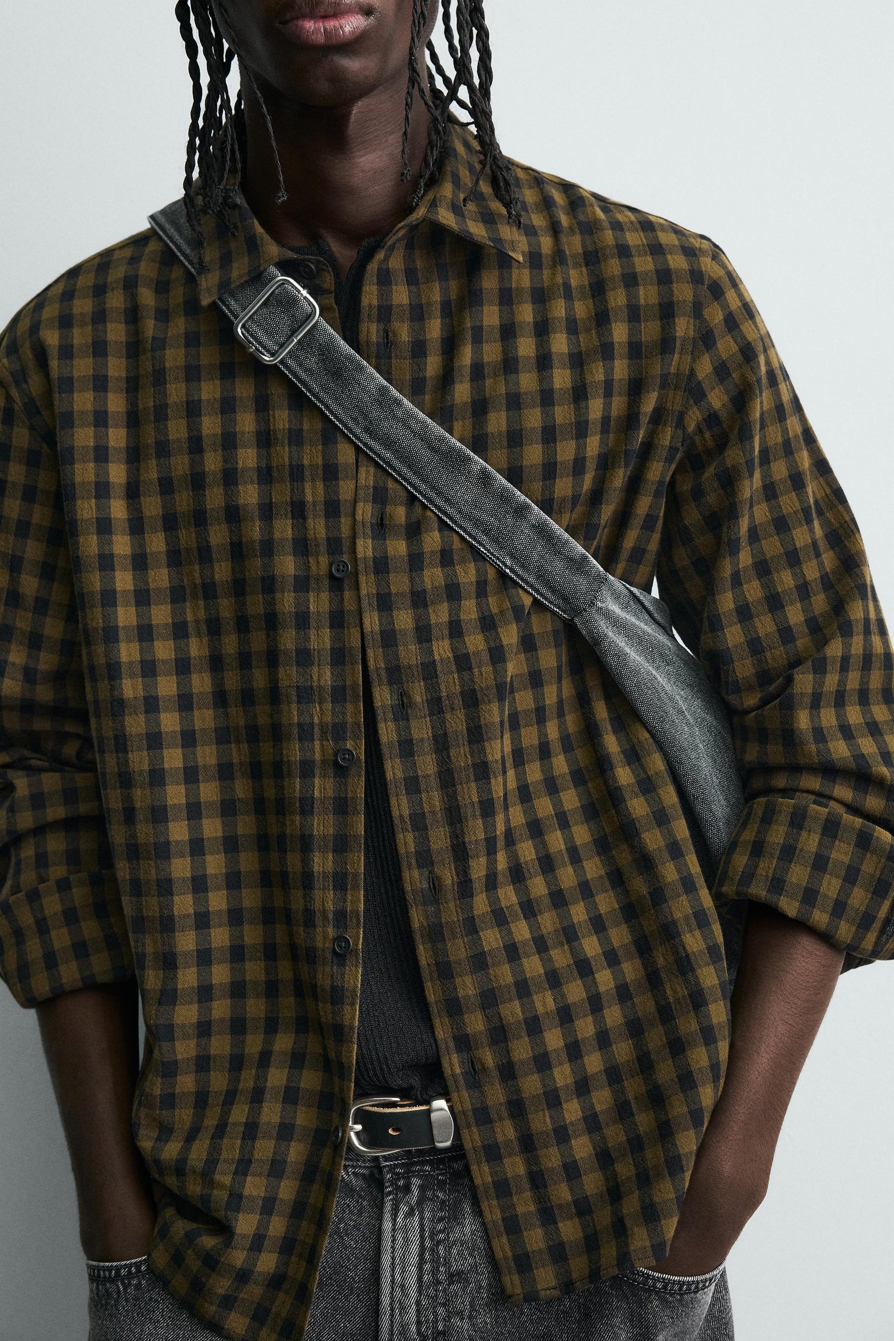 Multi-Pocket Denim Bag