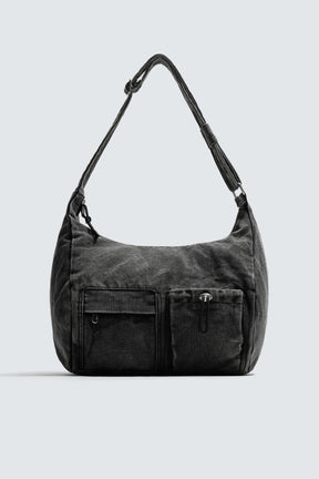 Multi-Pocket Denim Bag