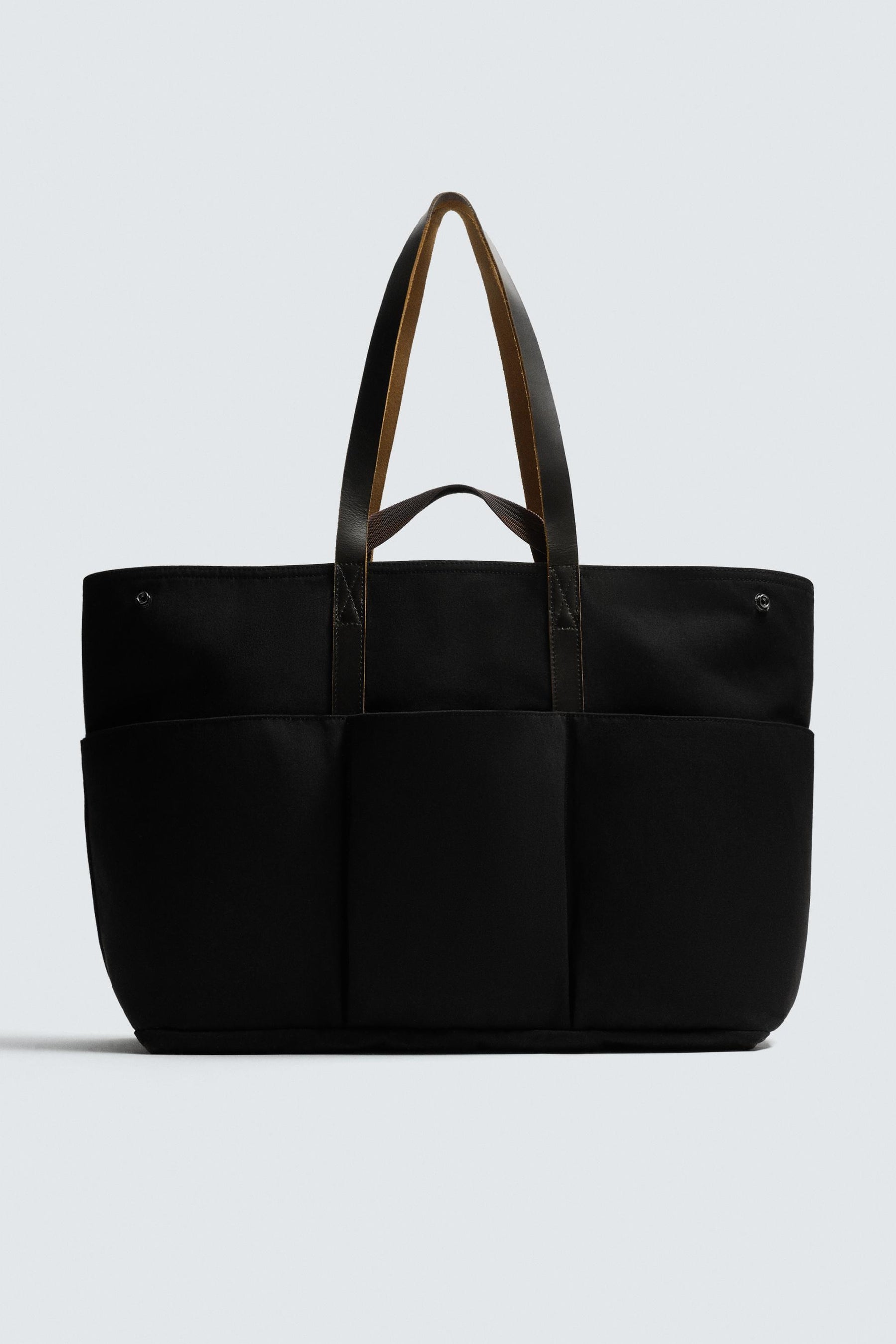 Leather Detail Shopper