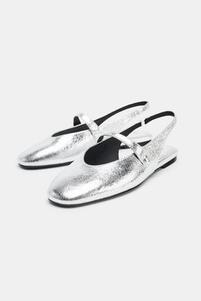 METALLIC BALLERINAS
