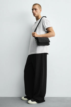 NYLON FLAP CROSSBODY BAG - Image 1