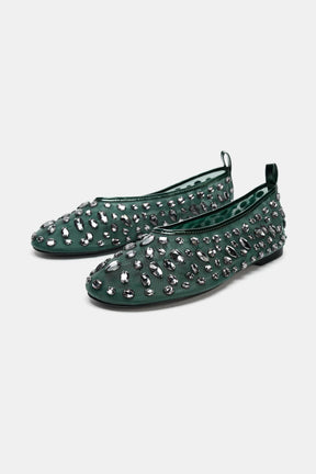 GLITZERNDE Mesh-FLACHHOSE
