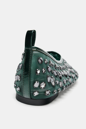 GLITZERNDE Mesh-FLACHHOSE