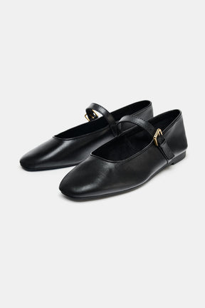Lederballerinas