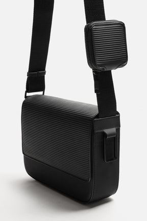 RUBBERISED TEXTURED CROSSBODY BAG - Image 5