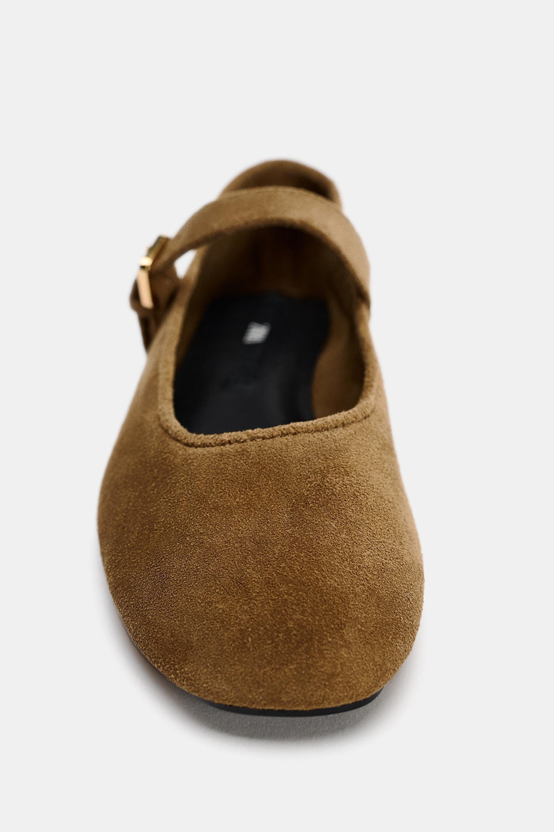 Suede Ballerina Flats