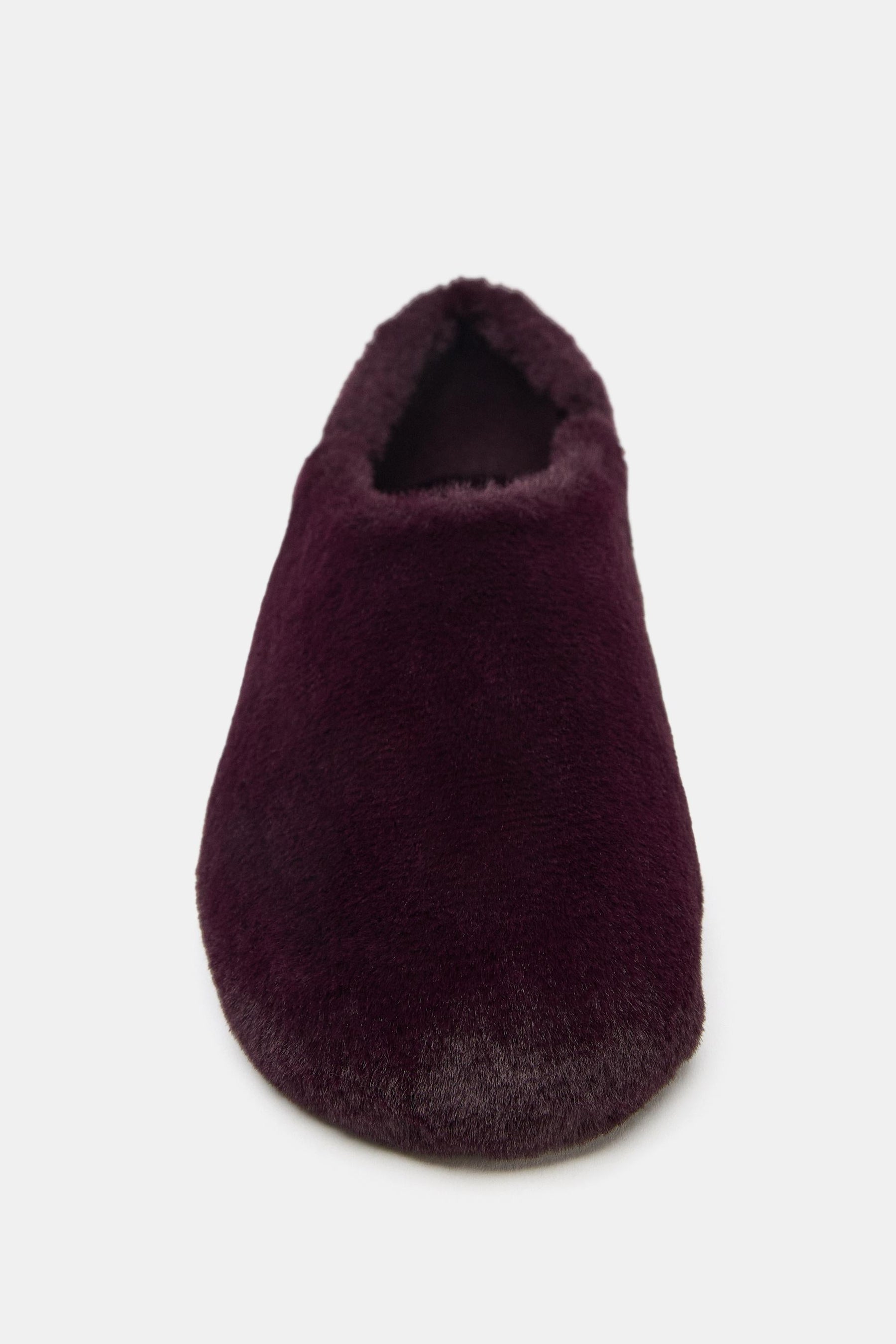 Faux Fur Ballet Slippers