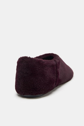 Faux Fur Ballet Slippers