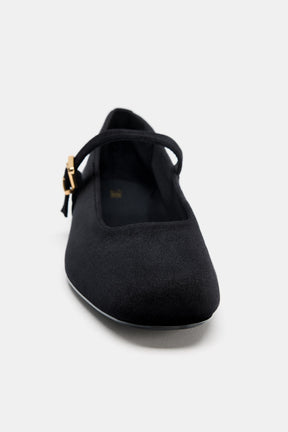 Velvet Ballet Flats