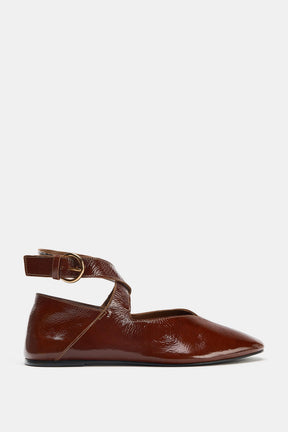 PATENT LEATHER BALLET FLATS