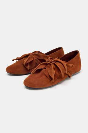 Leather Ballerina Flats
