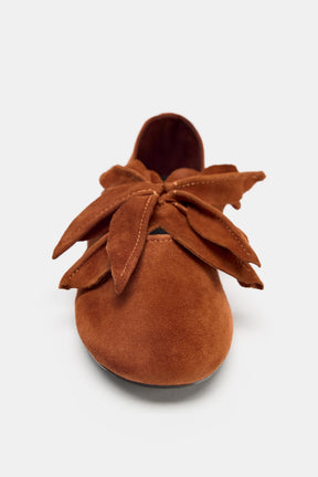 Leather Ballerina Flats