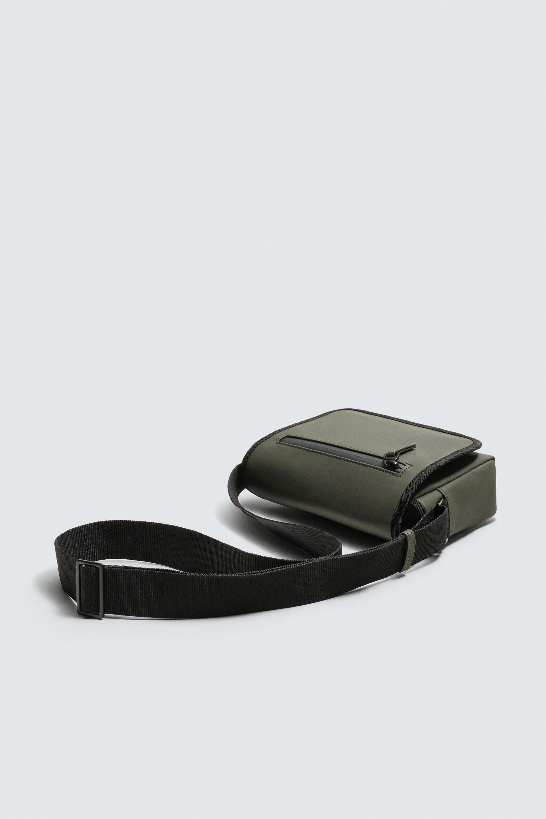 RUBBERISED CROSSBODY BAG