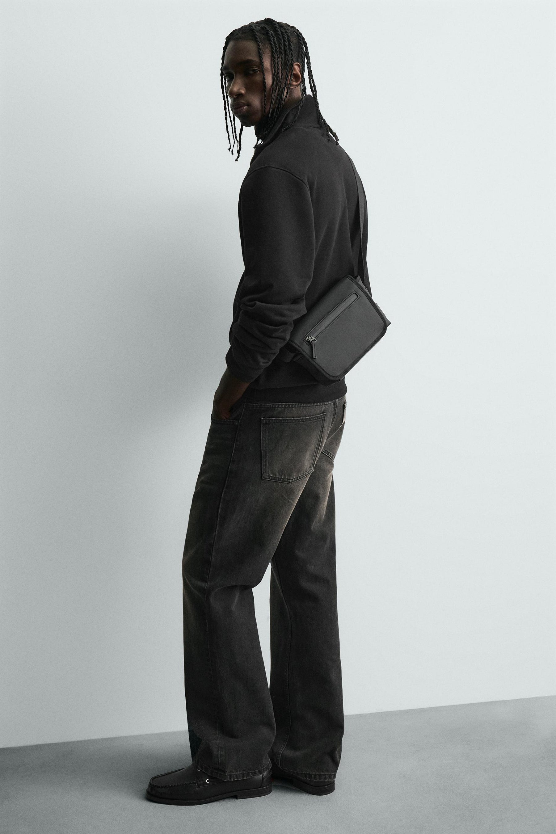 Rubbery Finish Crossbody