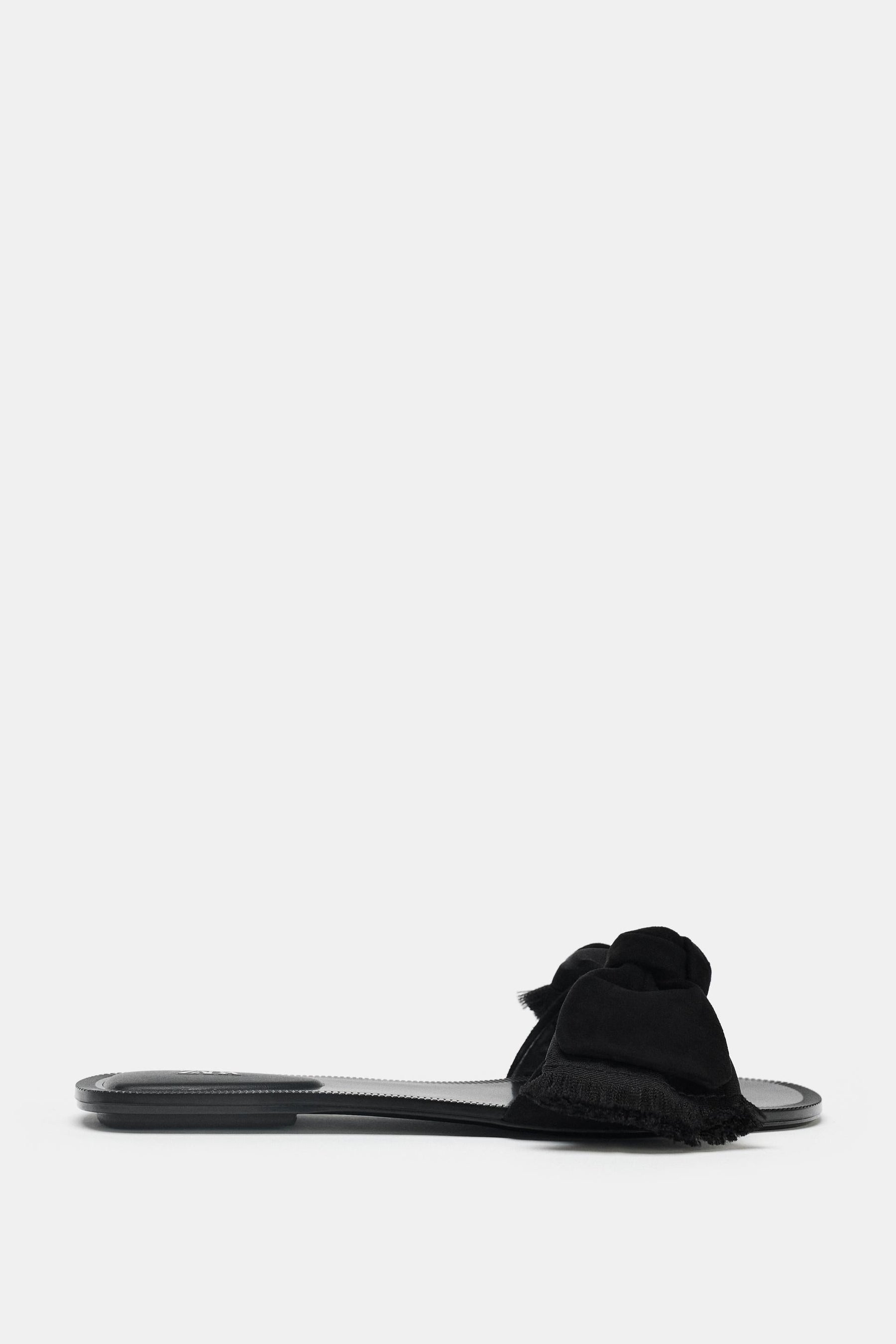 Suede Bow Sandals