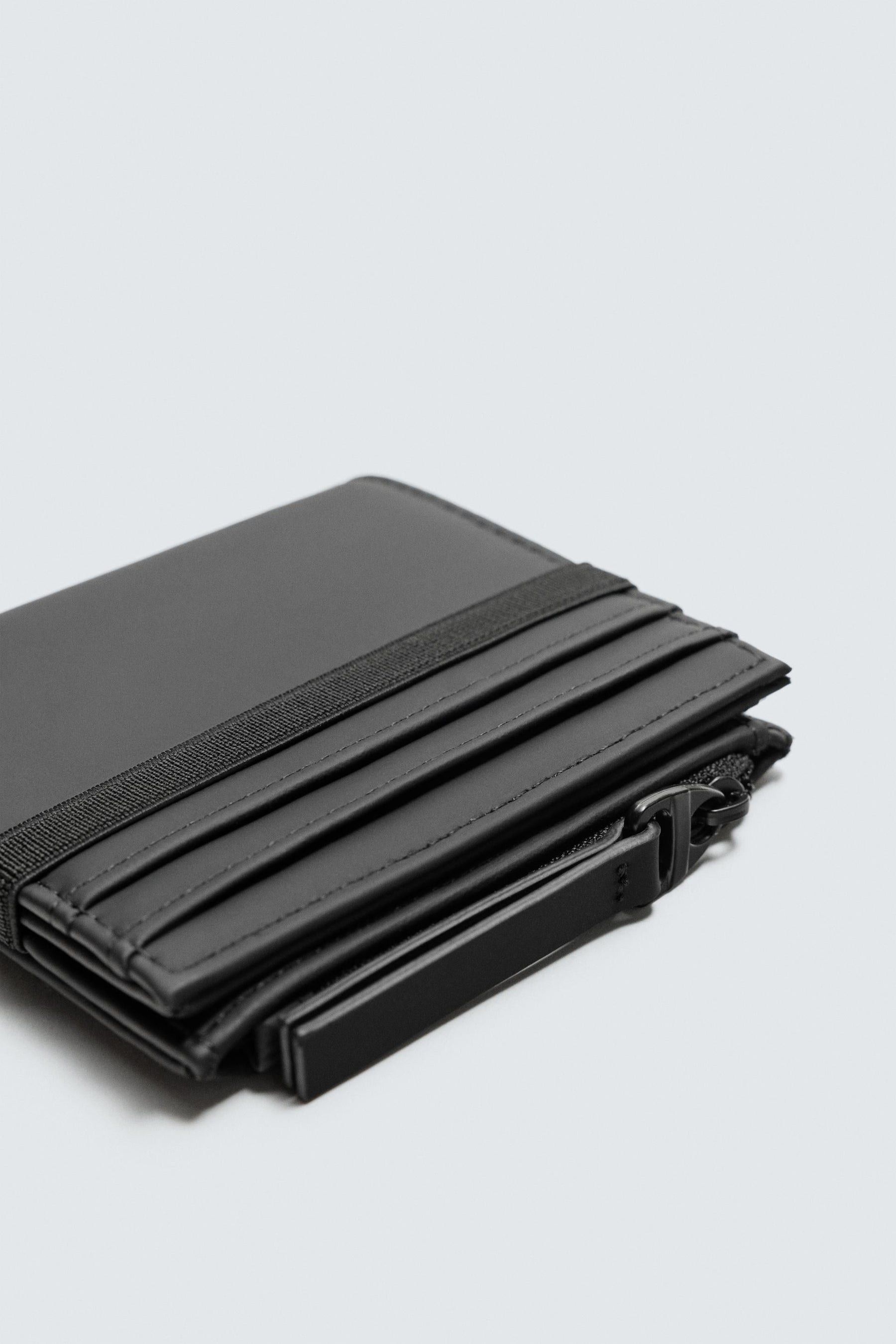 RUBBERISED WALLET WITH COIN PURSE