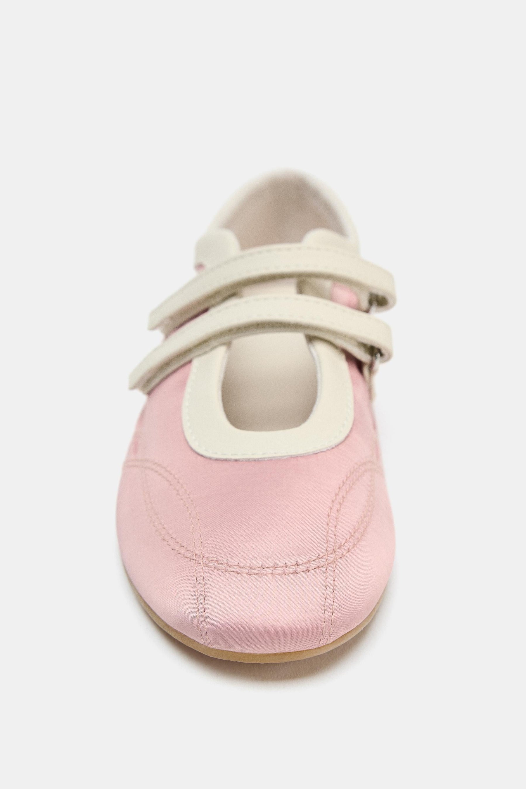 Satin Topstitched Ballerinas