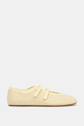 SATIN BALLET FLATS