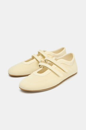 SATIN BALLET FLATS