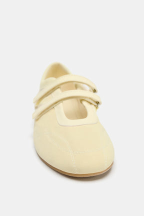 SATIN BALLET FLATS
