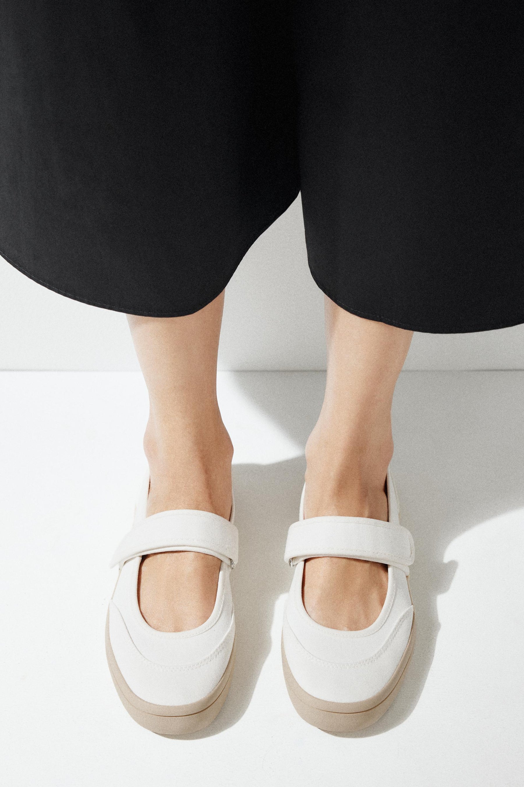 Fabric Strap Ballerinas