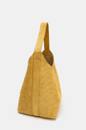 GEFLOCHTENE WILDLEDERTASCHE