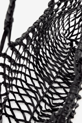 Braided Leather Maxi Tote