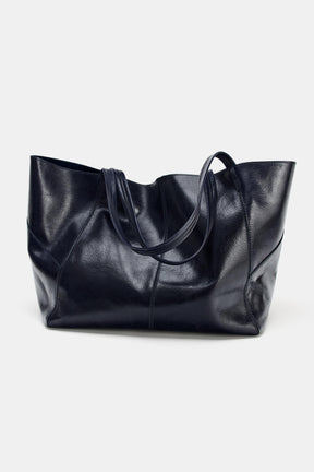 Leather Maxi Tote