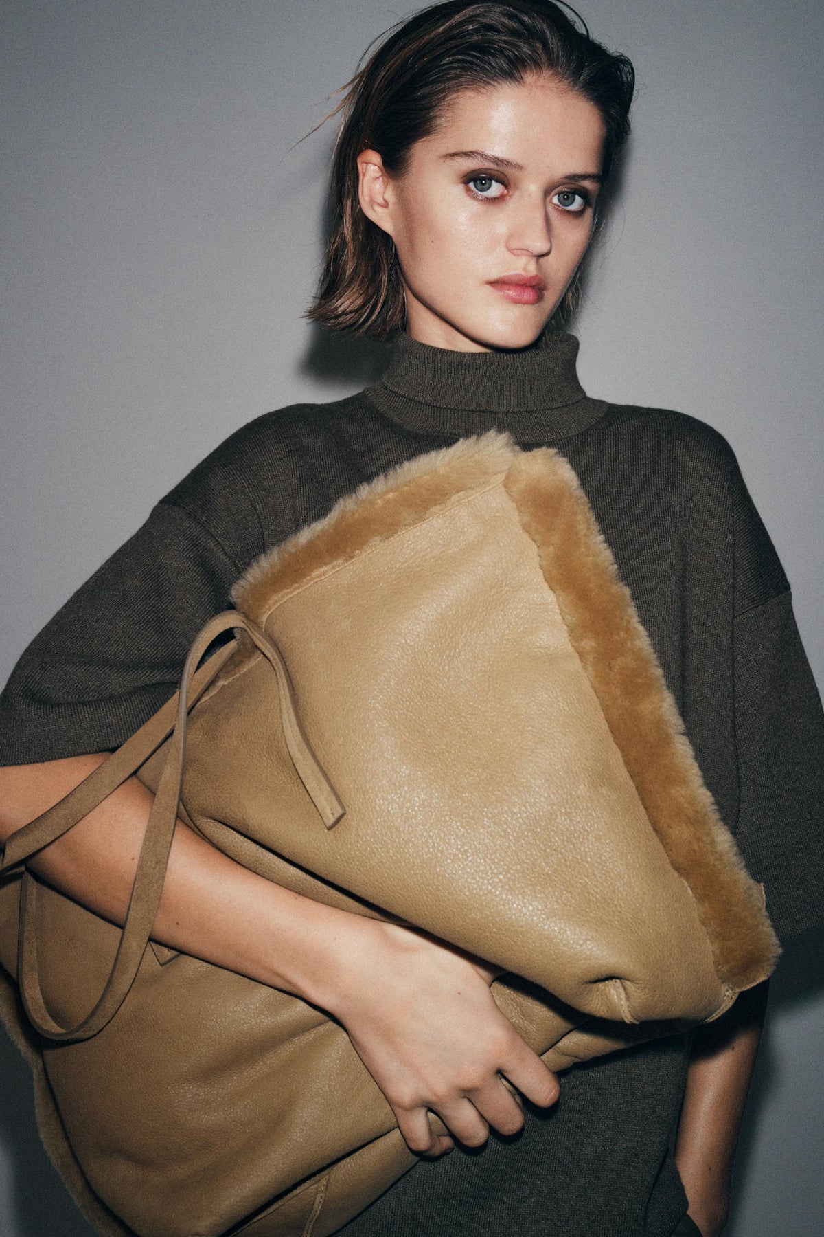 Wendbare Lederhandtasche