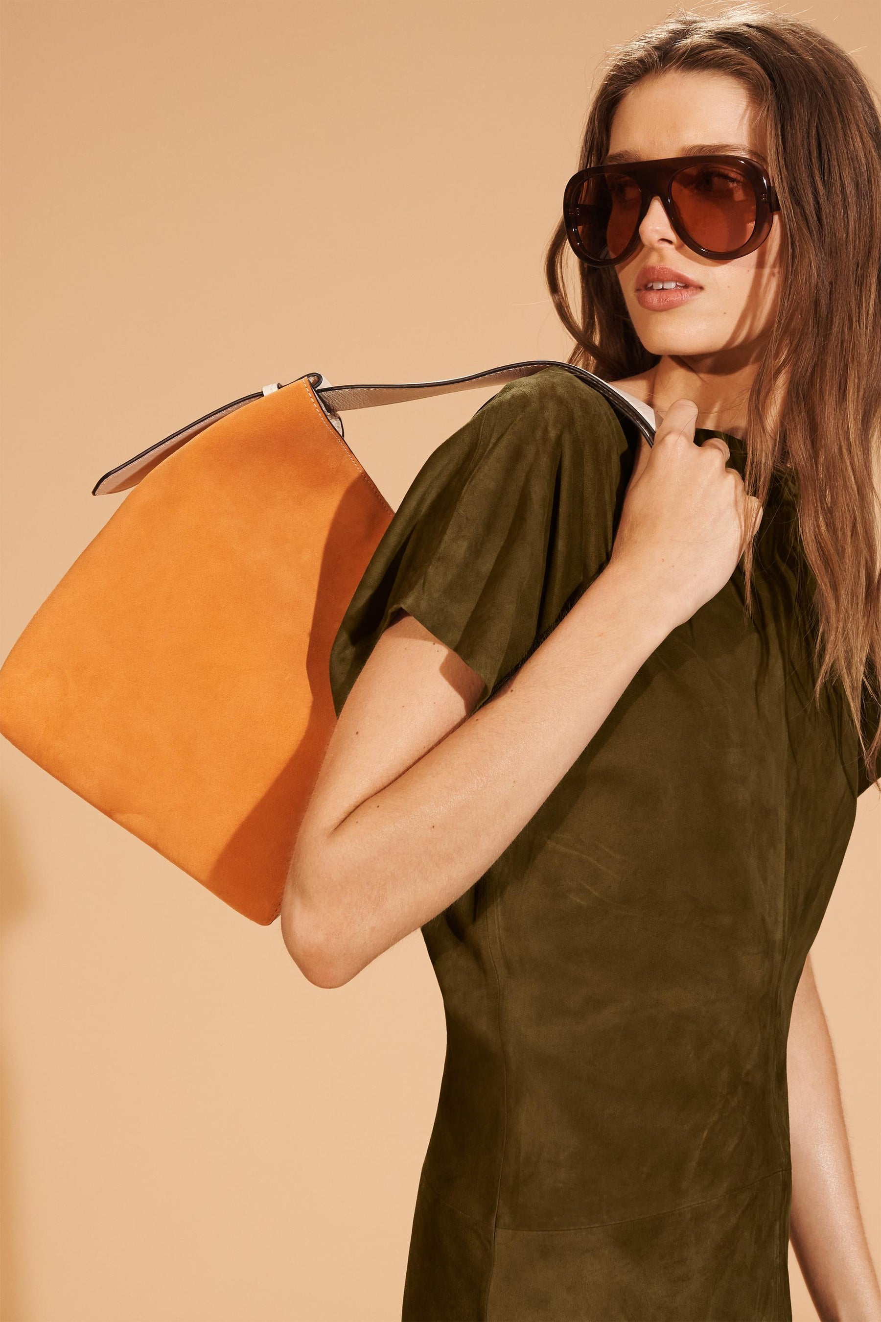 Suede Tote Bag