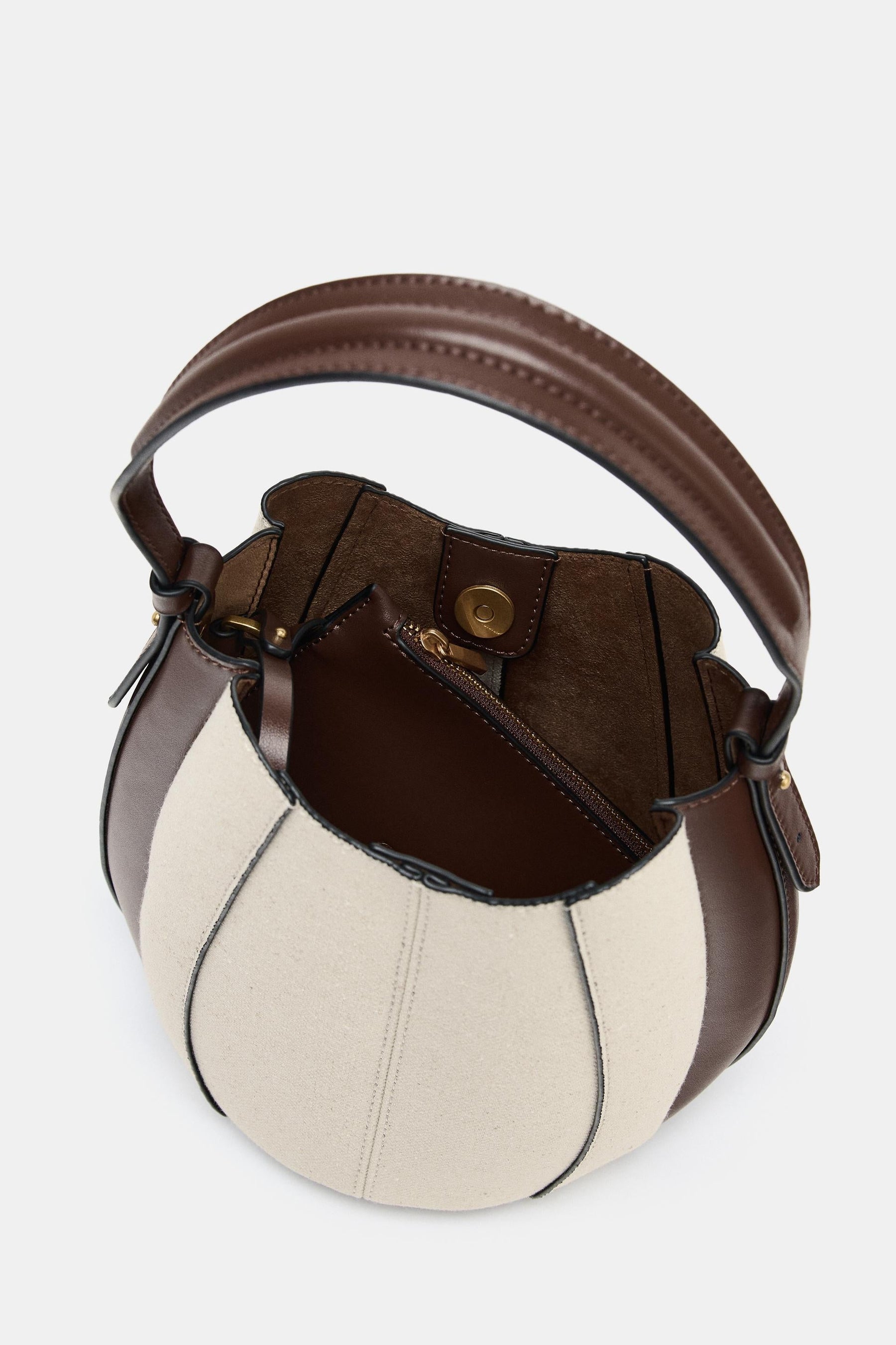 Topstitch Bucket Bag