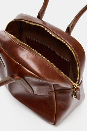 LEATHER BOWLING BAG