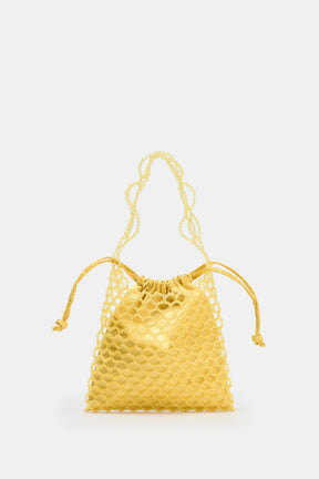 BEADED MINI BUCKET BAG