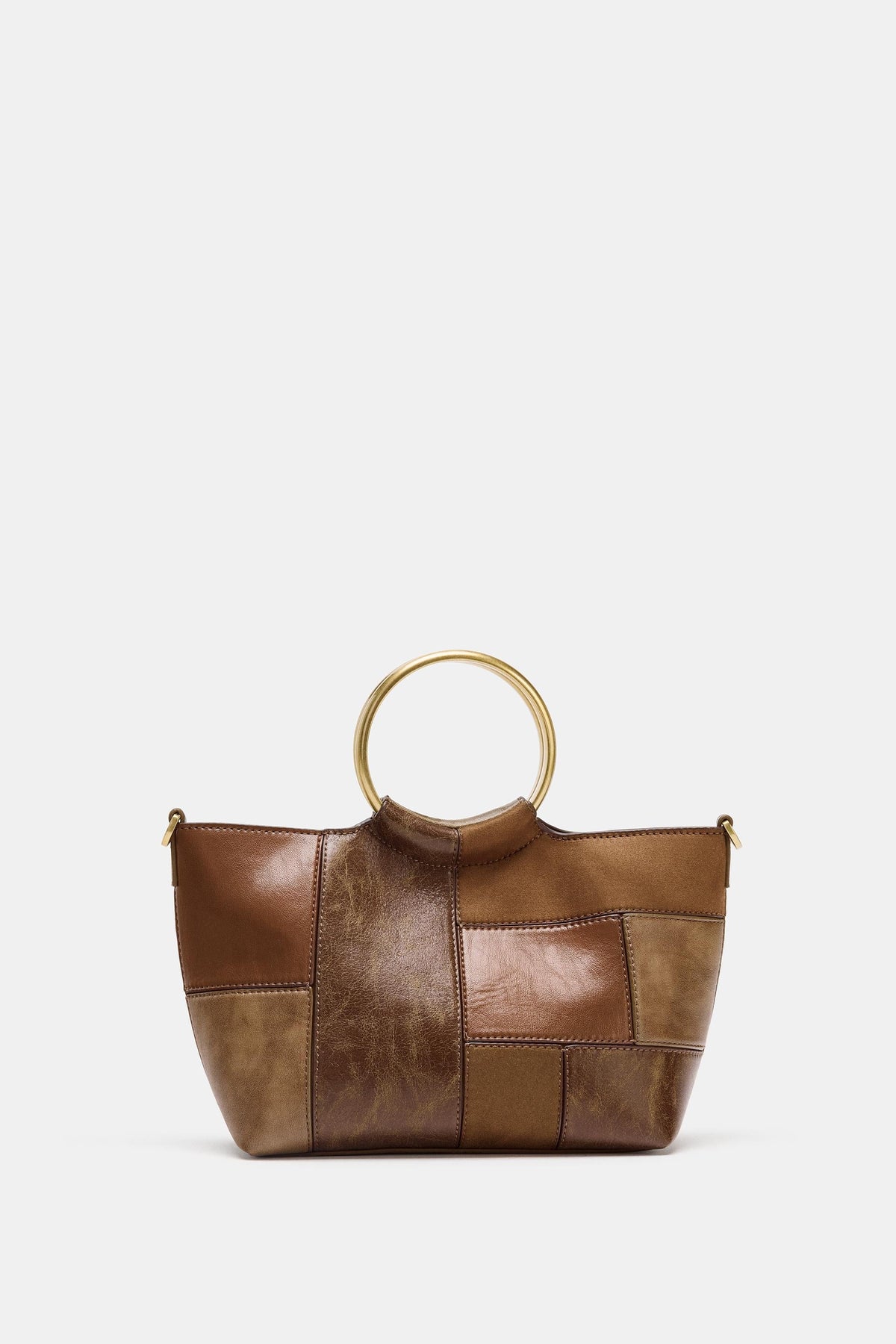 PATCHWORK MINI BUCKET BAG