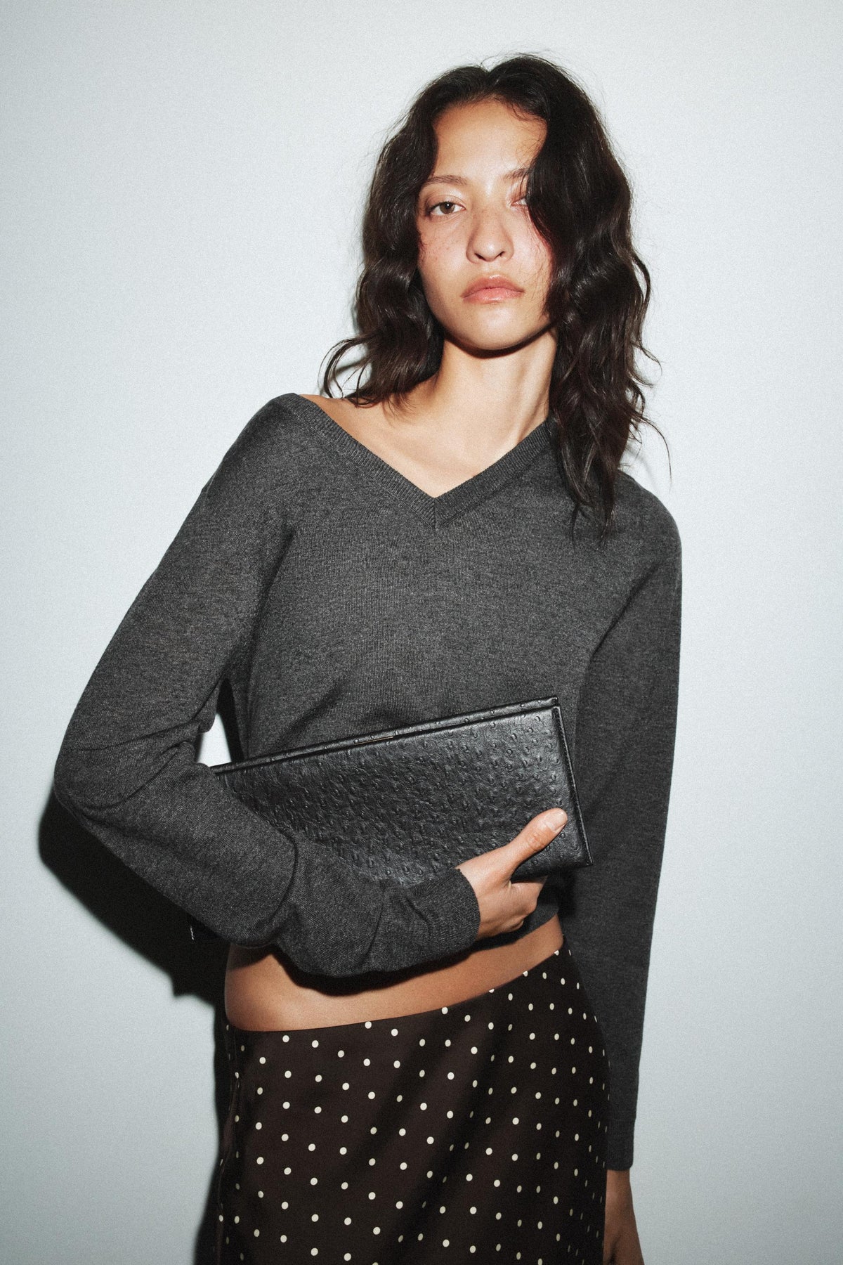 Embossed Clutch Bag