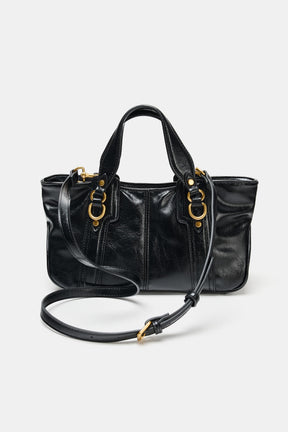 HANDTASCHE MIT METALLDETAILS