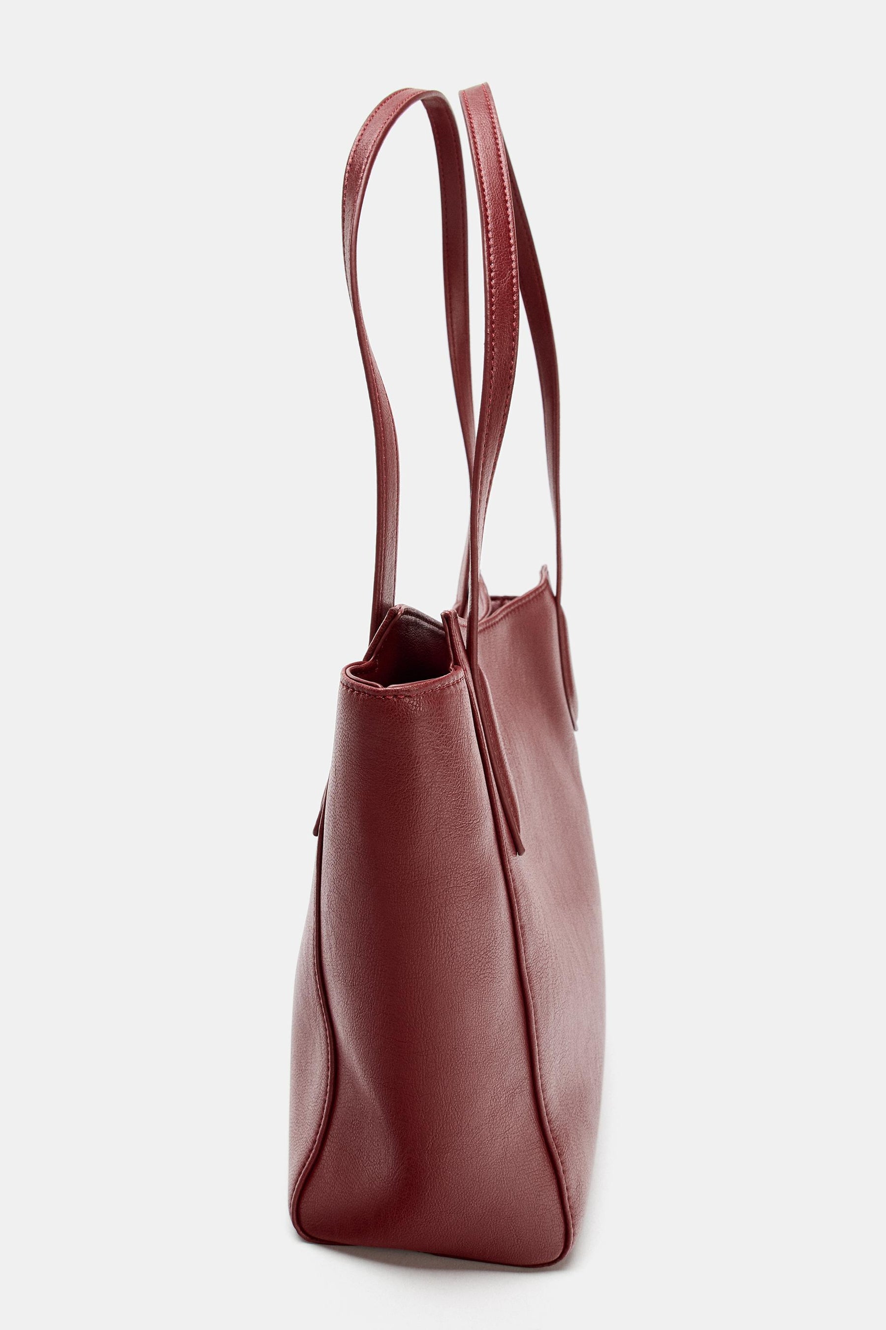 Tote Bag with Topstitching
