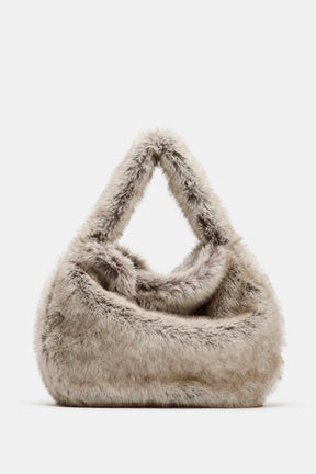Faux Fur Bucket Bag